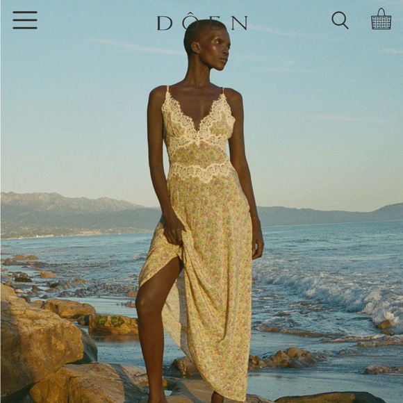 Shop Doen silk Venus dress - Picture 7 of 11